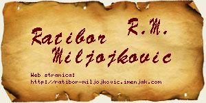 Ratibor Miljojković vizit kartica